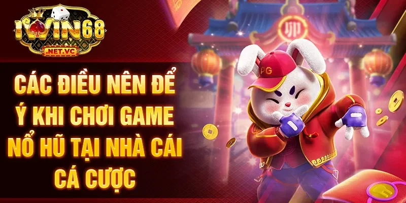 Các điều nên để ý khi chơi game nổ hũ tại nhà cái cá cược