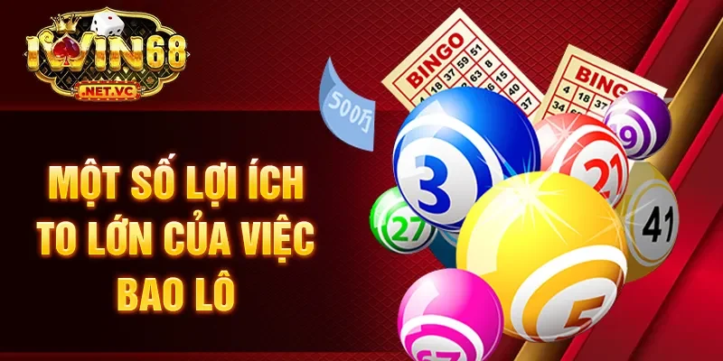 Một số lợi ích to lớn của việc bao lô